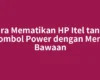 Cara Mematikan HP Itel tanpa Tombol Power dengan Menu Bawaan